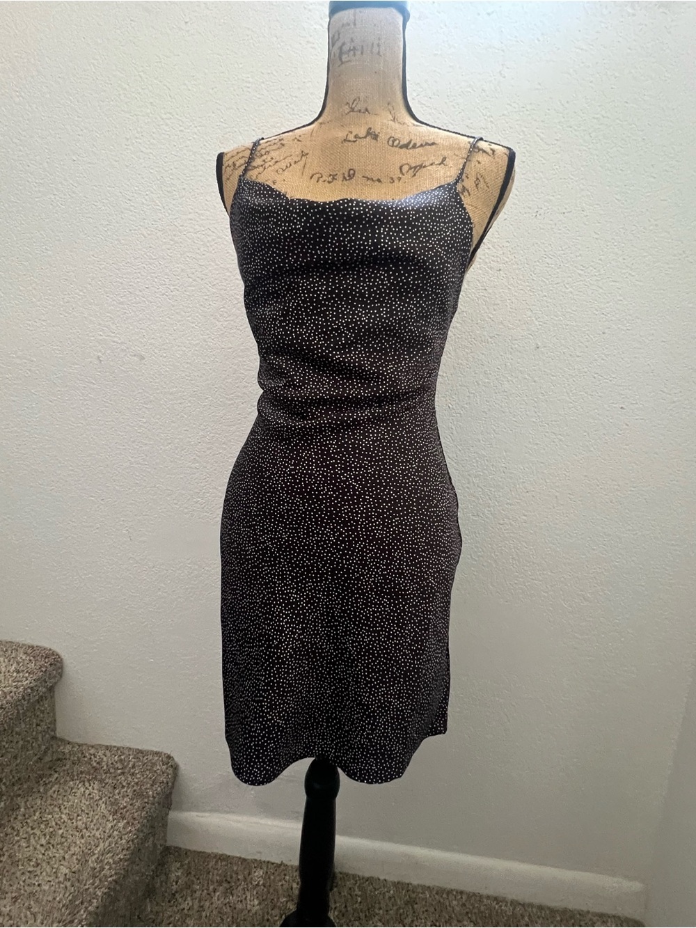 Urban Outfitters Womens Black & White Polka Dot Dress